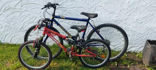 Lot de 2 vélos (homme et enfant 24 pouces), Vélos & Vélomoteurs, Vélos | VTT & Mountainbikes, Utilisé, Enlèvement