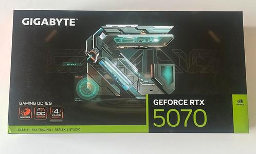 Nieuw in doos: GIGABYTE GeForce RTX 5070 GAMING OC 12G, Computers en Software, Videokaarten, Nieuw, Nvidia, PCI, Overige soorten