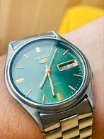 1970’s Seiko 5 groene sunburst, Ophalen of Verzenden, Seiko