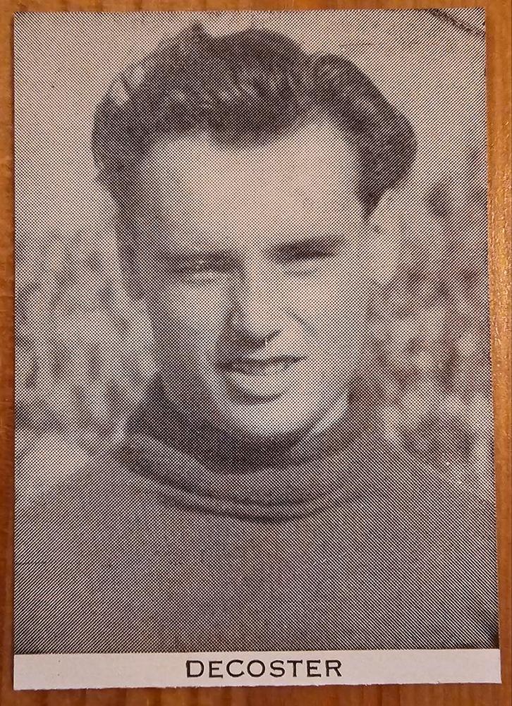 1947 Continental (pre panini) Charles De Coster Beerschot!, Hobby en Vrije tijd, Stickers en Plaatjes, Zo goed als nieuw, Plaatje