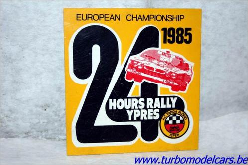 Herdenkingsplaatje 24H Ypres 1985, Verzamelen, Automerken, Motoren en Formule 1, Zo goed als nieuw, Auto's, Ophalen of Verzenden
