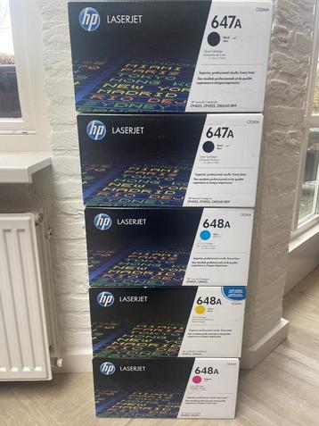 Nog 4 toners HP 647A-648A ZCYM voor HP CP4025/CP4525 serie beschikbaar voor biedingen