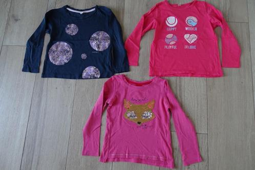 Set van 3 longsleeves maat 104/110, Kinderen en Baby's, Kinderkleding | Maat 104, Gebruikt, Meisje, Shirt of Longsleeve, Ophalen of Verzenden