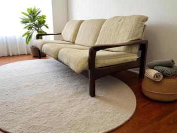 vintage fauteuil / bank / zetel / driezit beschikbaar voor biedingen