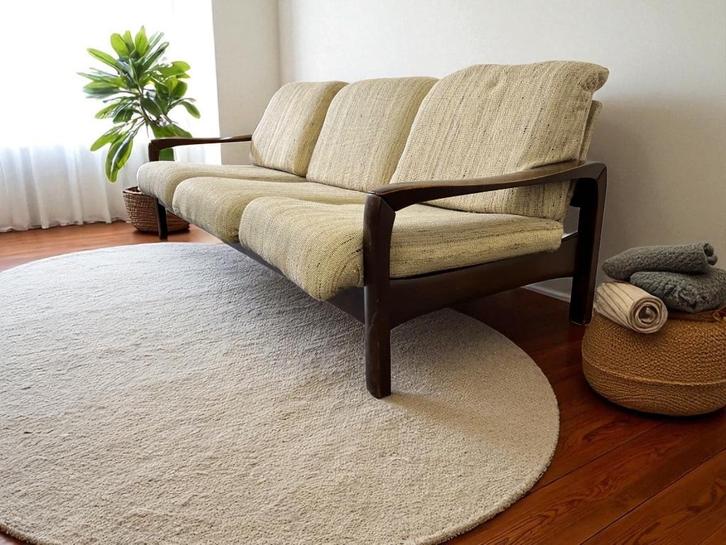 vintage fauteuil / bank / zetel / driezit, Antiek en Kunst, Antiek | Meubels | Stoelen en Sofa's, Ophalen of Verzenden