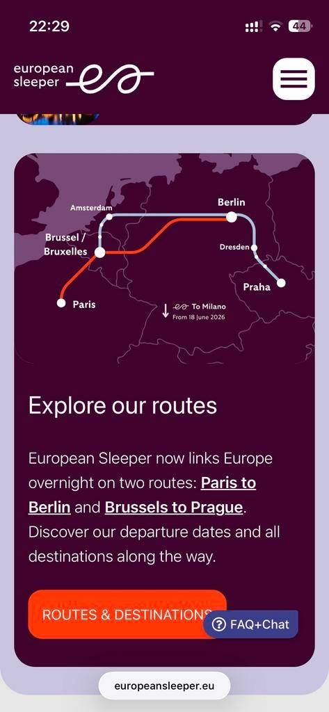 Euroean Sleeper Nighttrain Ticket Brussels-Dresden, Tickets en Kaartjes, Kortingen en Cadeaubonnen, Eén persoon, Overige typen