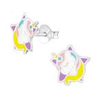 Boucles d'oreilles licorne licorne enfants argent sterling 9, Enlèvement ou Envoi, Neuf, Boucles d'oreilles