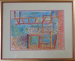 JAN VAERTEN / BINNENZICHT STAL / ORIGINEEL WERK / 44x54cm, Ophalen of Verzenden