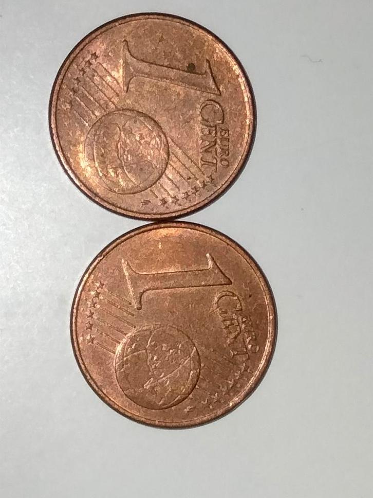 Piece 1 cent feuilles de chaînes et 2 glands daté de 2002, Postzegels en Munten, Munten | België, Overig, Ophalen