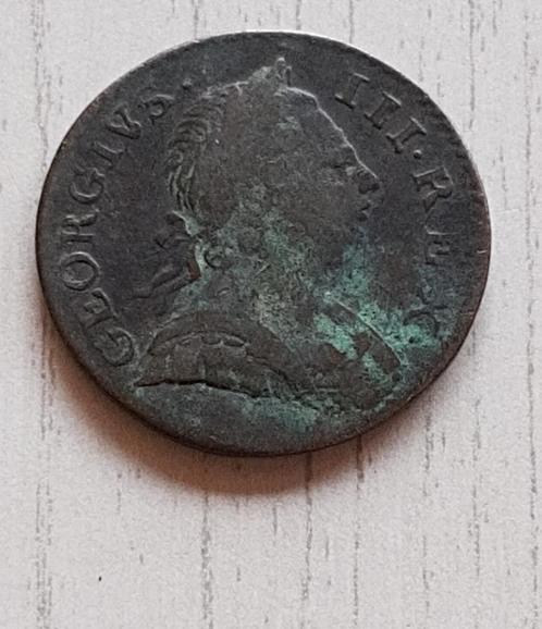 ½ Penny - George III (1st issue) 1773, Postzegels en Munten, Munten | Europa | Niet-Euromunten, Losse munt, Verzenden