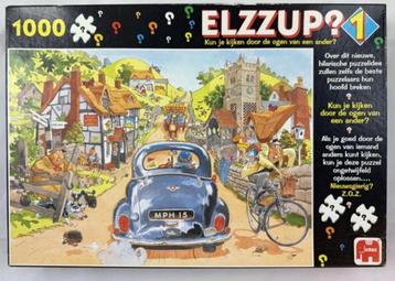 Wasgij Elzzup Puzzel 1000 nr 1 Zondagsrijders Jumbo compleet beschikbaar voor biedingen