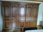 Houten kleerkast 5 deurs, Huis en Inrichting, Gebruikt, 200 cm of meer, Met hangruimte, 200 cm of meer