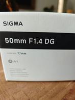Sigma 50mm F/1.4 DG DN Art Sony FE als nieuw, Ophalen of Verzenden, Zo goed als nieuw