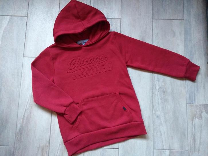 ★ M116/122 - trui met kap 'unlocked', Kinderen en Baby's, Kinderkleding | Maat 116, Zo goed als nieuw, Jongen, Trui of Vest, Ophalen of Verzenden