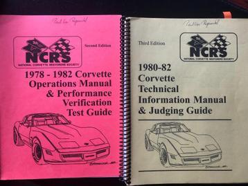 Corvette 80-82 MANUALS NCRS