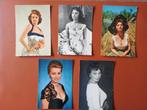 5 cartes VINTAGE, Sophia Loren, Ophalen of Verzenden, Gebruikt, Foto