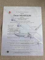 Soldaat Adjudant 15eWing O.Heusequin +Oostende 2015, Verzamelen, Bidprentjes en Rouwkaarten, Verzenden, Rouwkaart