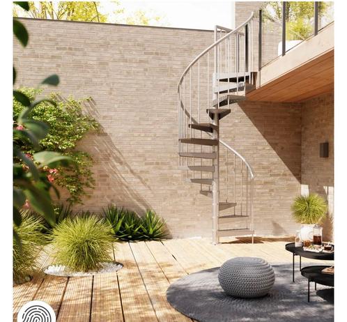 2 NIEUWE aluminium wenteltrappen - 12 treden, Doe-het-zelf en Bouw, Ladders en Trappen, Nieuw, Trap, 2 tot 4 meter, Ophalen