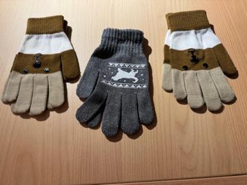 3 paar gebreide handschoenen – perfecte nieuw staat 15 €/lot beschikbaar voor biedingen