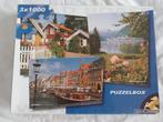 Puzzelbox (Wild Horses) - Smaland & Nyhavn - 2 x 1000 stuks, Ophalen of Verzenden, Gebruikt