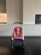 Roze buggy van Quinny, pop inbegrepen, Kinderen en Baby's, Speelgoed | Poppen, Ophalen, Zo goed als nieuw, Overige typen