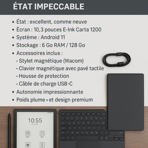 BOOX Tab Ultra Pro, Computers en Software, Android Tablets, Zo goed als nieuw, 10 inch, 128 GB, Verzenden