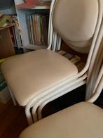 4 keukenstoelen wit, Huis en Inrichting, Ophalen, Gebruikt, Wit, Neutraal