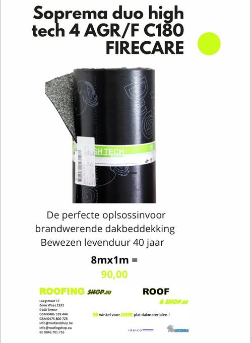 SOPREMA en BAUDER Roofing nergens goedkoper dan bij ons ,, Doe-het-zelf en Bouw, Dakpannen en Dakbedekking, Nieuw, Dakleer, Kunststof