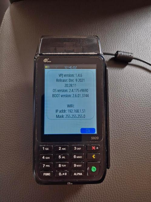 Draadloze mobiele betaalterminal PAX S920 + DOOS Printrollen, Zakelijke goederen, Kantoor en Winkelinrichting | Kassa's en Betaalsystemen