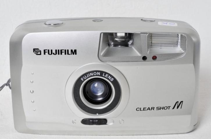 Fujifilm Clear shot M Zeer compact. zilveren, Audio, Tv en Foto, Fotocamera's Analoog, Zo goed als nieuw, Compact, Fuji, Ophalen of Verzenden