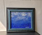 Landschap in blauweffecten, Ophalen