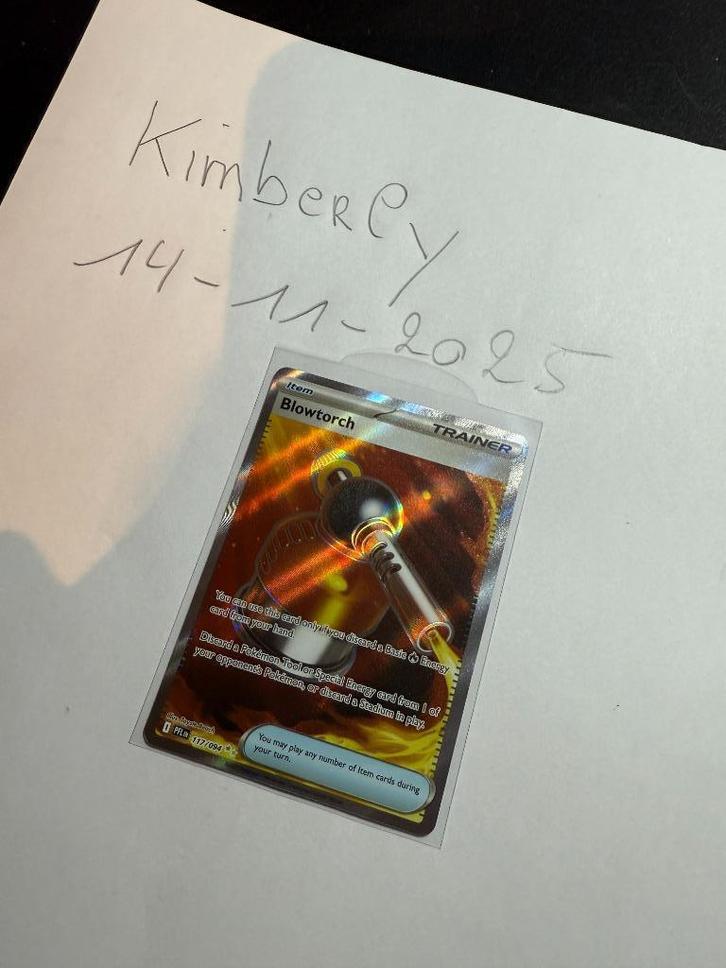 Pokémon Phantasmal Flames Blowtorch  #117/094 Engels, Hobby en Vrije tijd, Verzamelkaartspellen | Pokémon, Zo goed als nieuw, Losse kaart