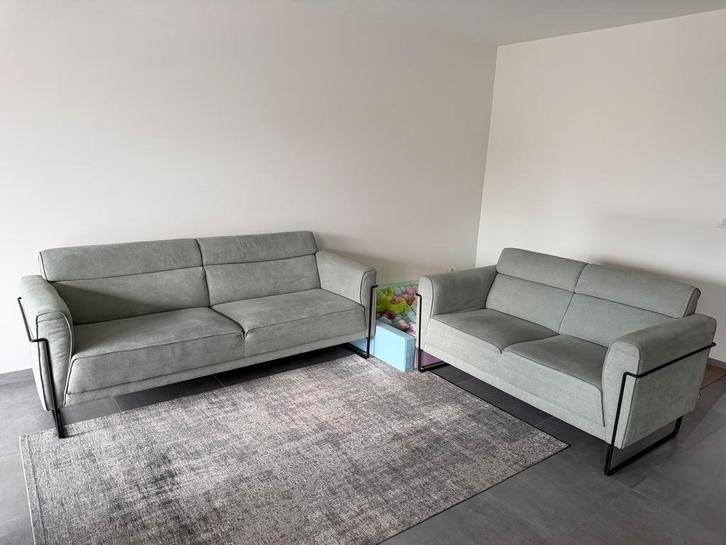 XOOON zetels Fiskardo + Bueno fauteuil mintgroen, Huis en Inrichting, Zetels | Complete zithoeken, Zo goed als nieuw, Metaal, Stof