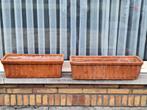 Terracotta bloembakken, rechthoekig, Ophalen, Gebruikt, Tuin, Minder dan 40 cm