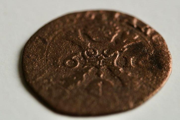 Duit Spaanse Nederlanden Uit 1616 (Antieke Munt), Postzegels en Munten, Munten | Nederland, Verzenden