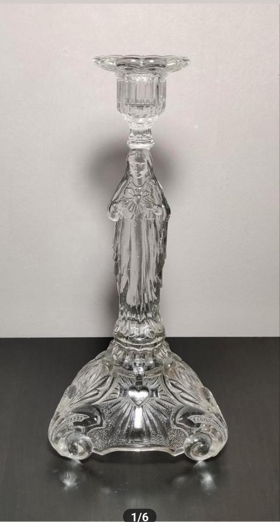 Art-déco kandelaar Val Saint Lambert, Antiek en Kunst, Antiek | Glaswerk en Kristal, Ophalen of Verzenden