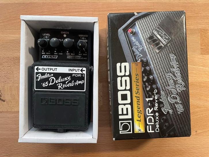 Boss FDR-1 Fender '65 Deluxe Reverb Amp Pedal, Musique & Instruments, Effets, Utilisé, Distortion, Overdrive ou Fuzz, Reverb, Volume