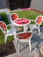 Vintage Coca-Cola terrasstoelen en tafel, Ophalen, Gebruikt, Gebruiksvoorwerp