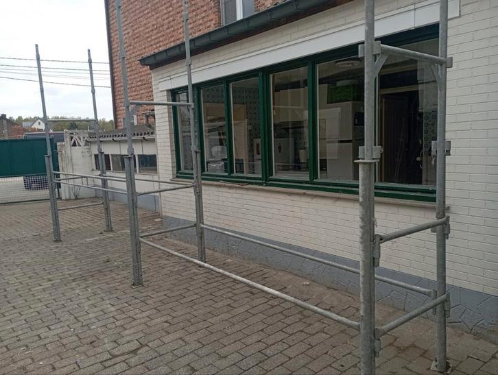 Stelling gegalvaniseerd 6m x 1m x 6m prof steiger, Doe-het-zelf en Bouw, Steigers, Gebruikt, Ophalen