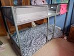 IKEA antracietgrijs metalen stapelbed, Ophalen, Zo goed als nieuw, Stapelbed