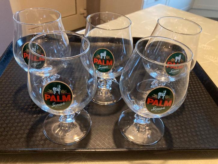 Palmglazen met paard in voet en anderen, Verzamelen, Biermerken, Nieuw, Glas of Glazen, Palm, Ophalen of Verzenden