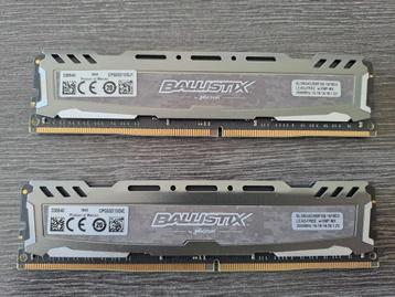 RAM DDR4 16Go (2x8Go) Ballistix 2666MHz CL16 beschikbaar voor biedingen