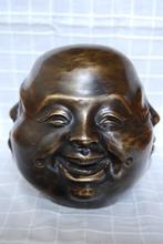 SUPERBE TÊTE DE BOUDDHA EN BRONZE (Les 4 visages)., Antiquités & Art, Enlèvement ou Envoi, Bronze