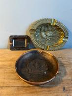 Collection de 3 cendriers en métal, Collections, Enlèvement, Utilisé, Cendrier