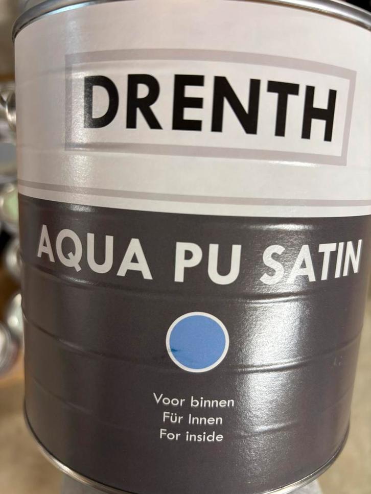 Drenth donkerbeige watergedragen lak 2,5liter, Hobby en Vrije tijd, Knutselen, Nieuw, Materiaal, Ophalen of Verzenden