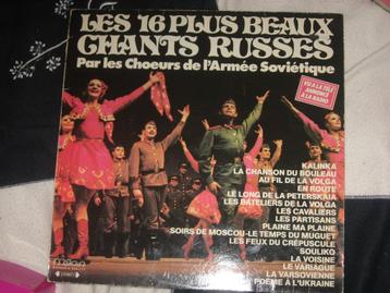 disque vinyl 33 tours les 16 plus beaux chants russes beschikbaar voor biedingen