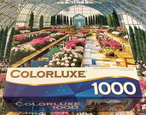Colorluxe Premium Puzzles - Conservatory - 1000st - volledig, Hobby en Vrije tijd, Denksport en Puzzels, Zo goed als nieuw, Legpuzzel