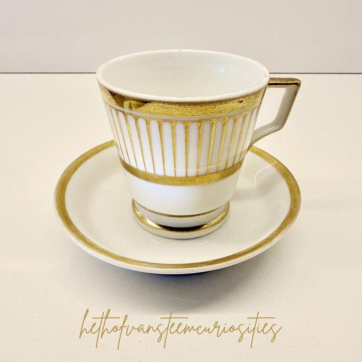 Antieke Empire koffieset 19de eeuw, Antiek en Kunst, Antiek | Servies los, Ophalen of Verzenden