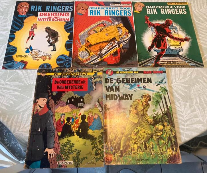 5 oude strips, Boeken, Stripverhalen, Gelezen, Ophalen