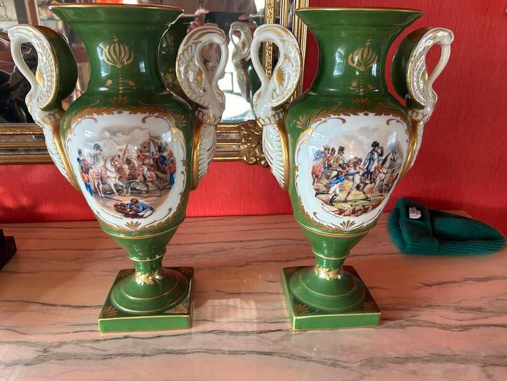 2 authentieke Napoleon Vazen, Antiquités & Art, Antiquités | Vases, Enlèvement